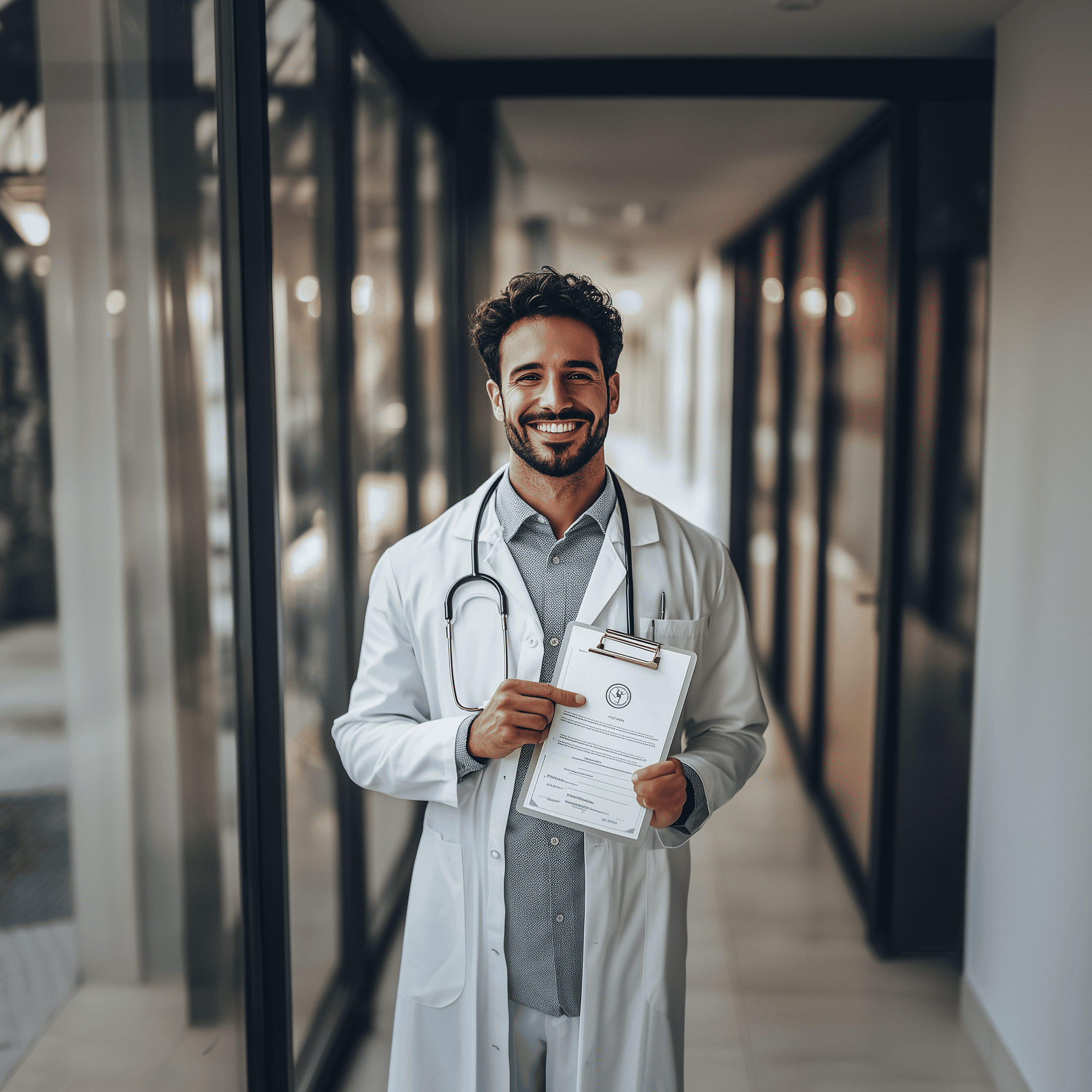 Doctor with smile